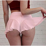 High Waist Sexy Mini Skirt Ruffled Pink