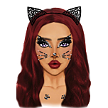 Animal face jewels sticker