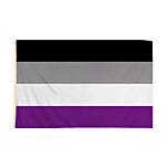 5 x 3 Feet Asexual Flag with Brass Eyelets