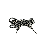 Pair of Black/White Checkered Shoelaces