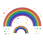 Rainbow Stickers & Star Gems Set
