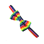 Large Rainbow Bow Ties