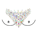 AB Crystal Boob Gems/ Jewels - Style F