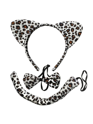 Leopard accessory set
