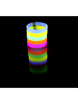 30 Pieces in a Tube 8 Inch Glow Bracelets