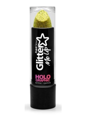 Holographic Glitter Lipstick - Gold