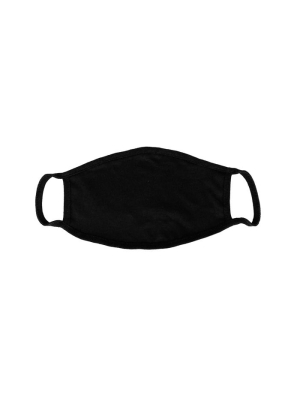 ADULT COTTON FABRIC MASK - BLACK