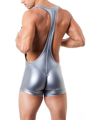 Silver shiny bodysuit 