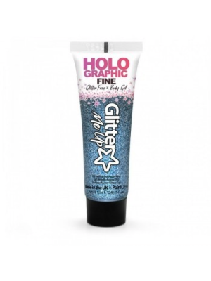 Holographic Glitter Face Gels dust12ml-blue
