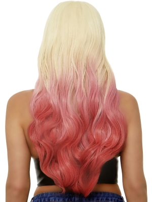 Leg Avenue - Beachy waves long ombre wig - Blond / Pink