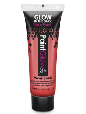  Glow in the Dark Face Paint 12ml-red
