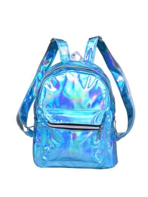 turquoise Holographic Backpack