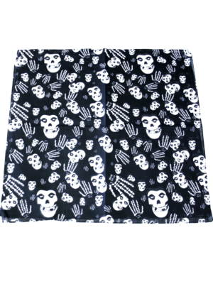Skull &amp; Skeleton Hands Cotton Bandanas 53cm x 53cm