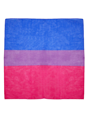 Bisexual Flag Cotton Bandanas 53cm x 53cm