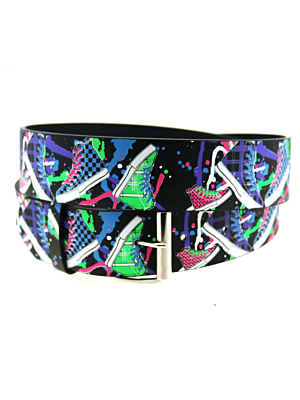 Printed Multicolour Sneaker Belt