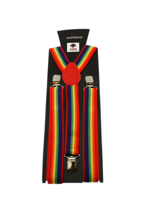 Rainbow Stripe 2.5cm Braces