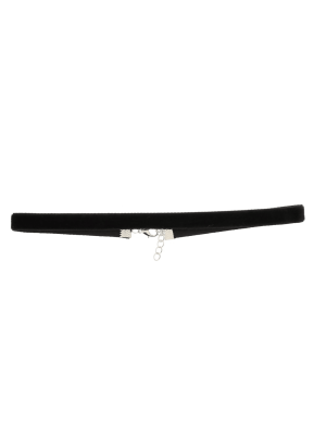 1cm Velvet Choker with Lobster Clasp Fastening