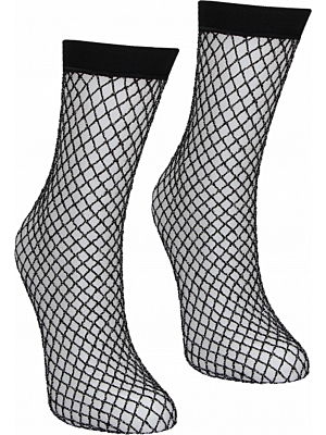 Dreamgirl Glitter fishnet socks Black