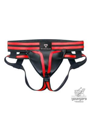 Youngero Generation Y. Men's Fetish Jockstraps. Codpiece Red