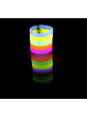 15 Pieces in a Tube 8 Inch Glow Bracelets