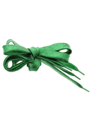Pair of Green Glitter Shoelaces