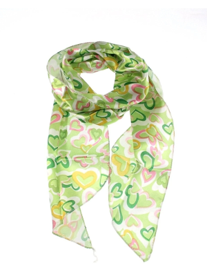 Heart Print on Green Sash (3 in 1)