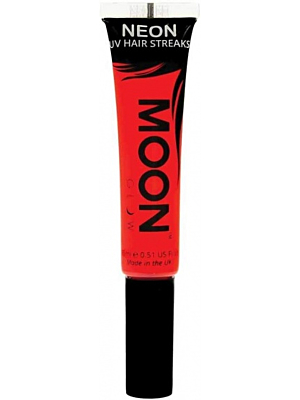 Intense Neon UV Hair Streaks - red