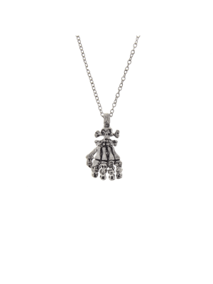 Skeleton Skull Hand Necklace