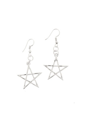 Pentagram Earrings - 2.6cm Diameter