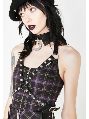 Suzie Harness Top [TARTAN]