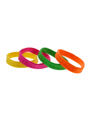 Assorted Neon PRIDE Silicon Bracelets