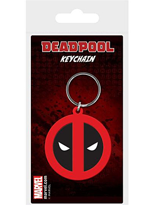 Marvel Comics Rubber Keychain Deadpool Symbol 6cm