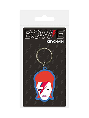David Bowie Rubber Keychain Aladdin Sane 6 cm