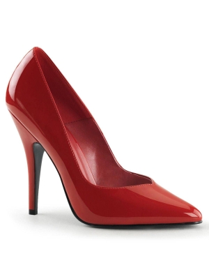 sexy Pleaser high heels stiletto pumps v-cut red patent