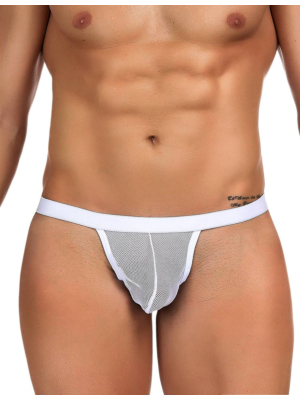 Sexy White Fishnet Panty for Men