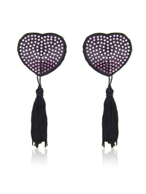 Heart shine nipples tassels (pink)