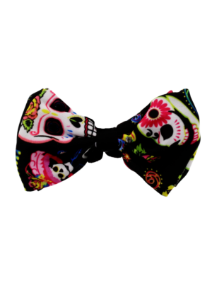 Day of the Dead Sugar Skull Bow Tie