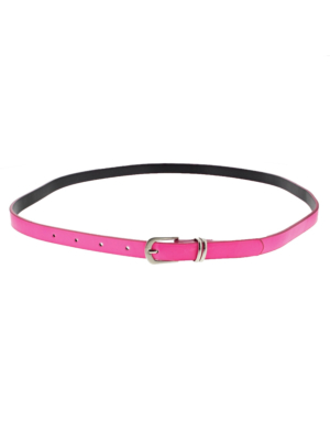 101.5 x 1.3cm Neon Pink Glossy Rubber Belt