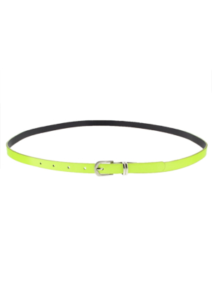 101.5 x 1.3cm Neon Yellow Glossy Rubber Belt