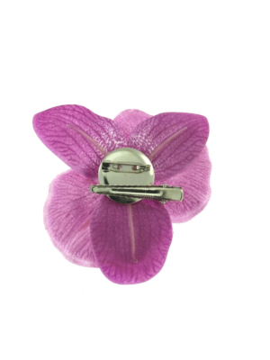 Purple Orchid on Concord Clip & Brooch Pin