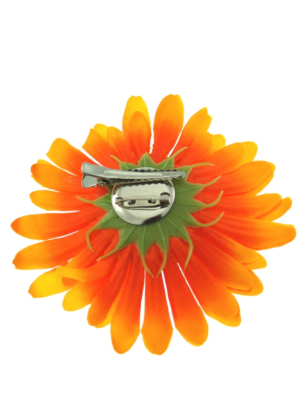 Orange Sunflowers on Concord Clip & Brooch Pin