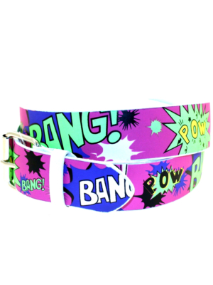 Printed Multicolour Comic Book Expressions Belt